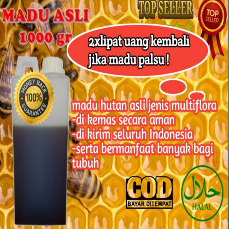 

MADU HUTAN MURNI ASLI TERLARIS ISI 1 KG NO LEBEL 100% ASLI KUALITAS PREMIUM
