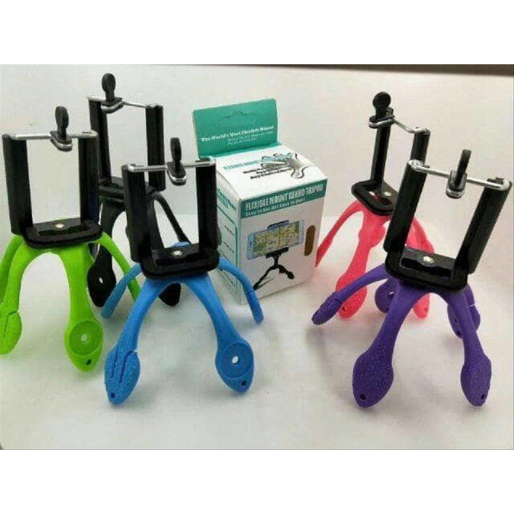 Tripod Flexible Gekko Aksesoris Smartphone Hp dan Tablet