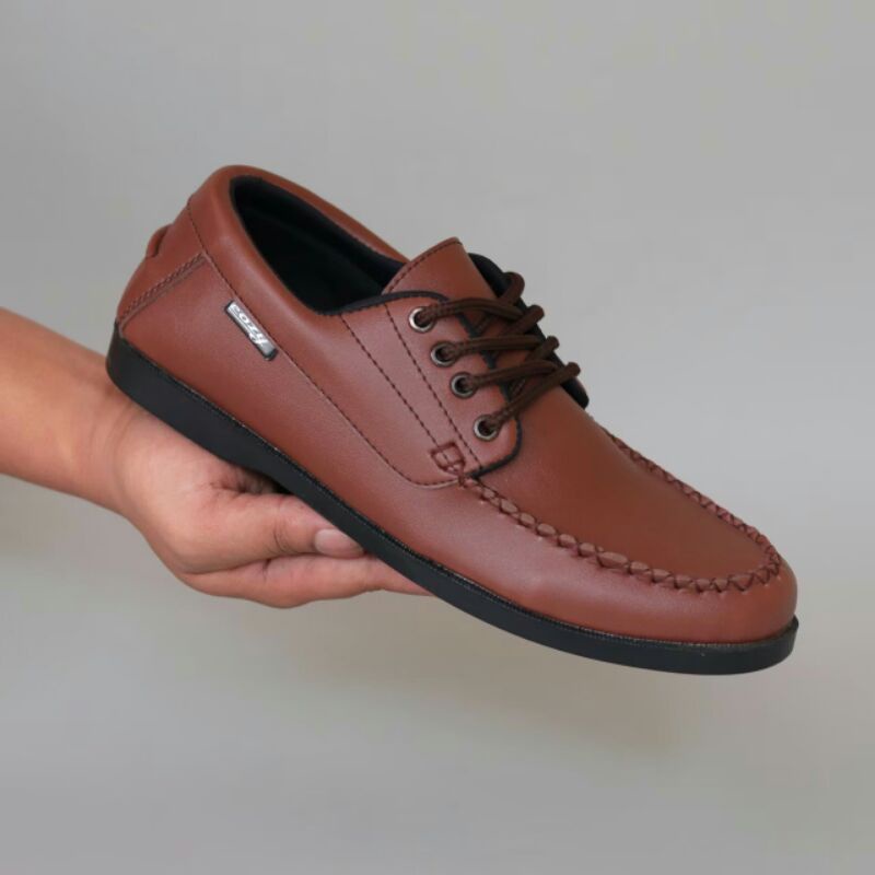 CERIS X OREGON BLACK - SepatuFormal Pantofel pria Resmi Formal Hitam Tali Kulit Syntetis Casual Kasual Kantor Kuliah Gereja Pesta Kondangan Kerja PNS Guru - Sepatu Formal Pria Terbaru Murah Terlaris