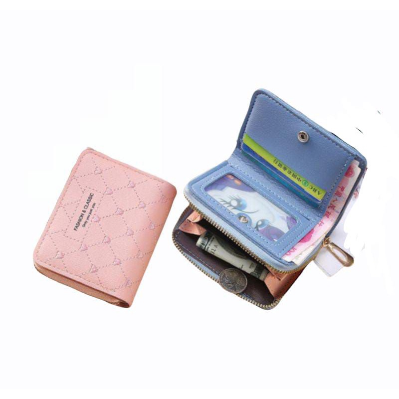 D 912 dompet wanita  lipat resleting import