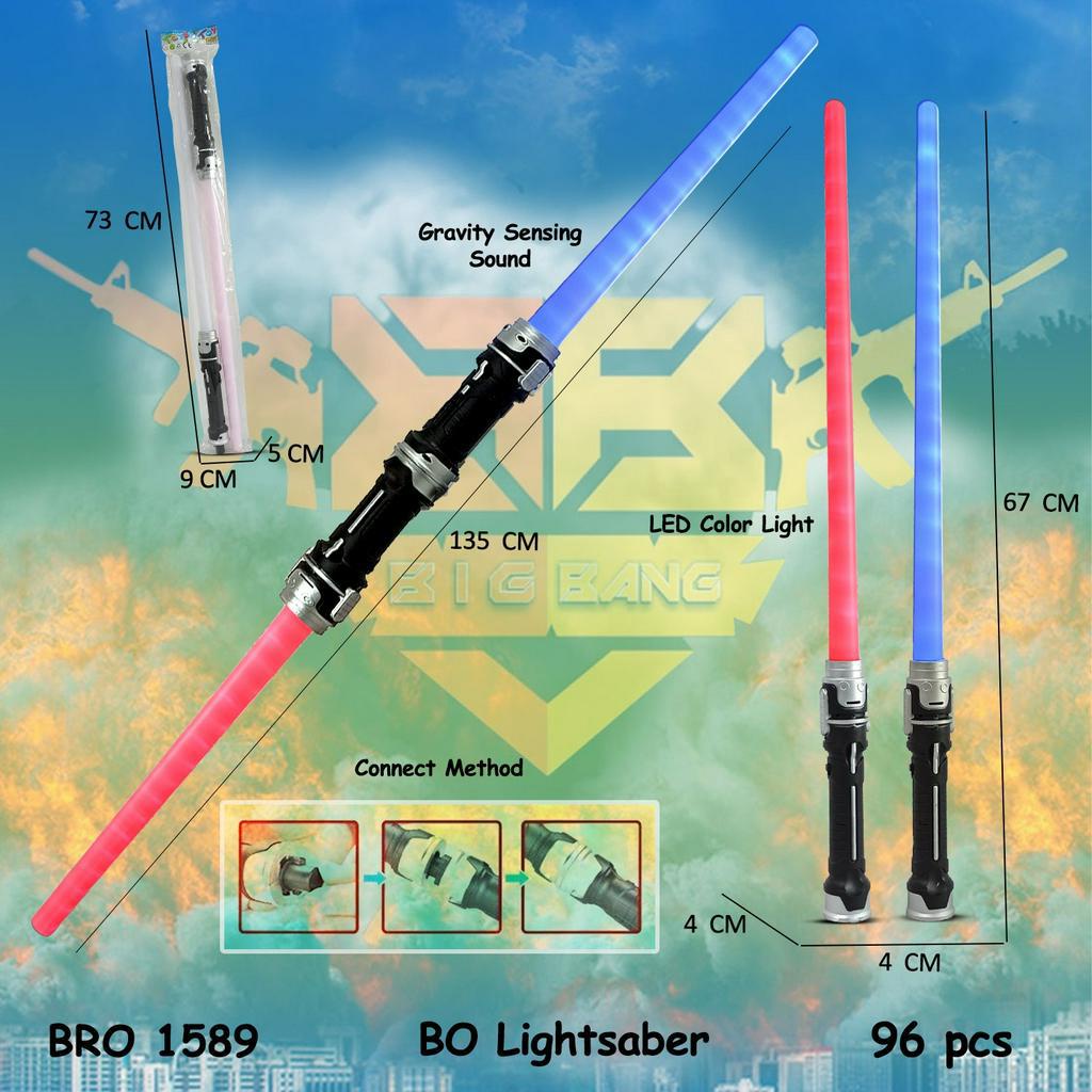 PROMO BRO1589 Pedang Lightsaber Starwars Lampu Musik Suara Bunyi Mainan Anak Laki Laki Besar Jumbo