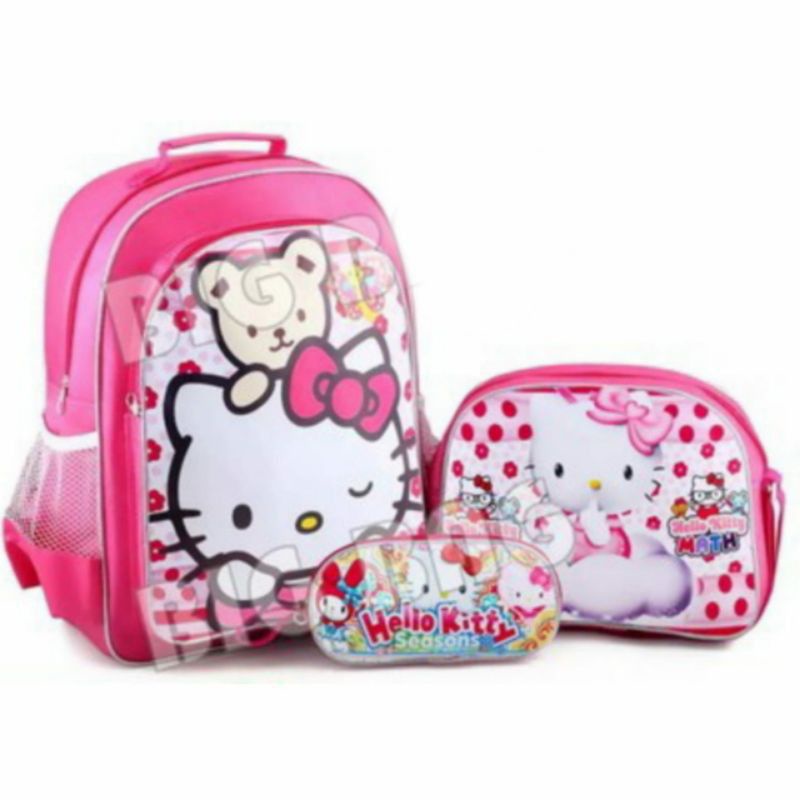 Tas ransel anak karakter 3in1 - tas + selempang + tempat pinsil