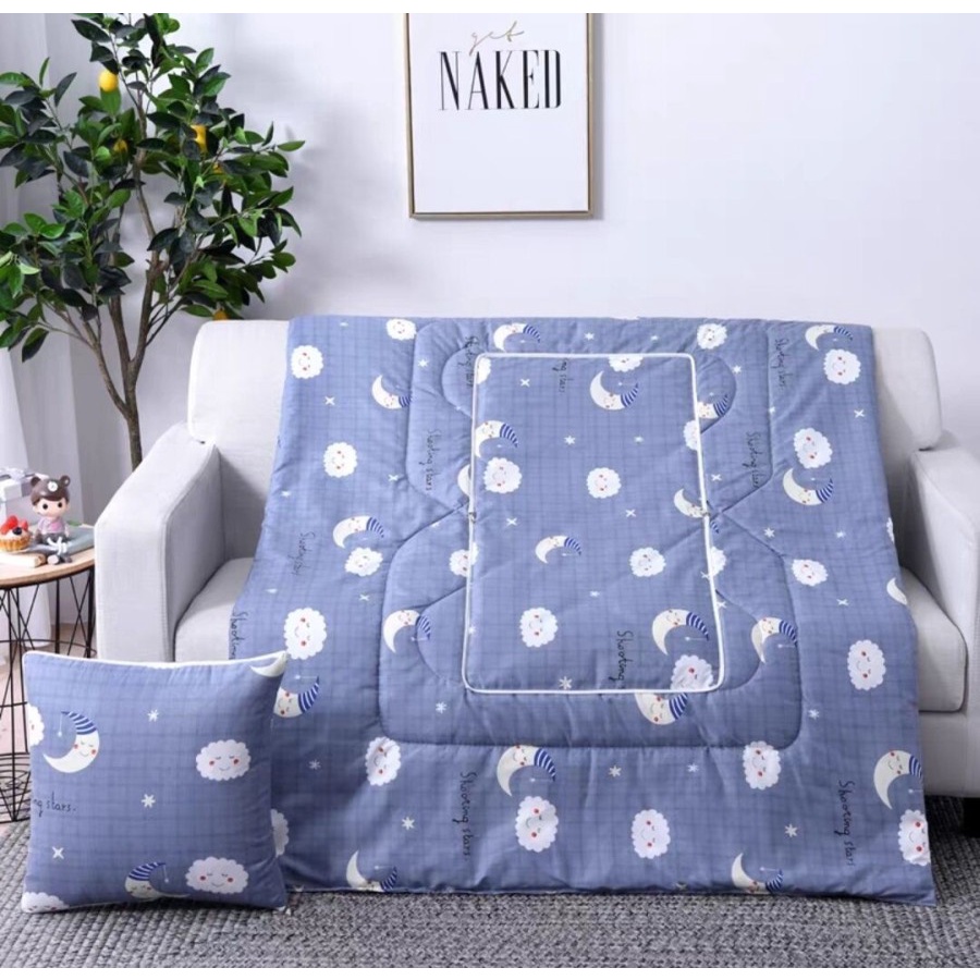 BANTAL SELIMUT KEPALA TIDUR TRAVEL DEWASA ANAK BISA LIPAT BANTAL TIDUR KARAKTER LUCU MURAH