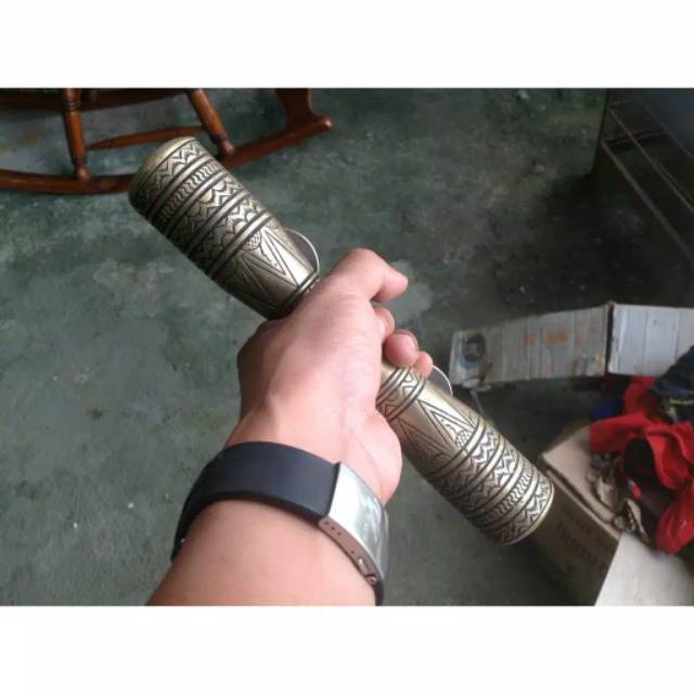 Handle / Tarikan Pintu Rumah Gebyok Pagar Kuningan Motif Egypt 25cm