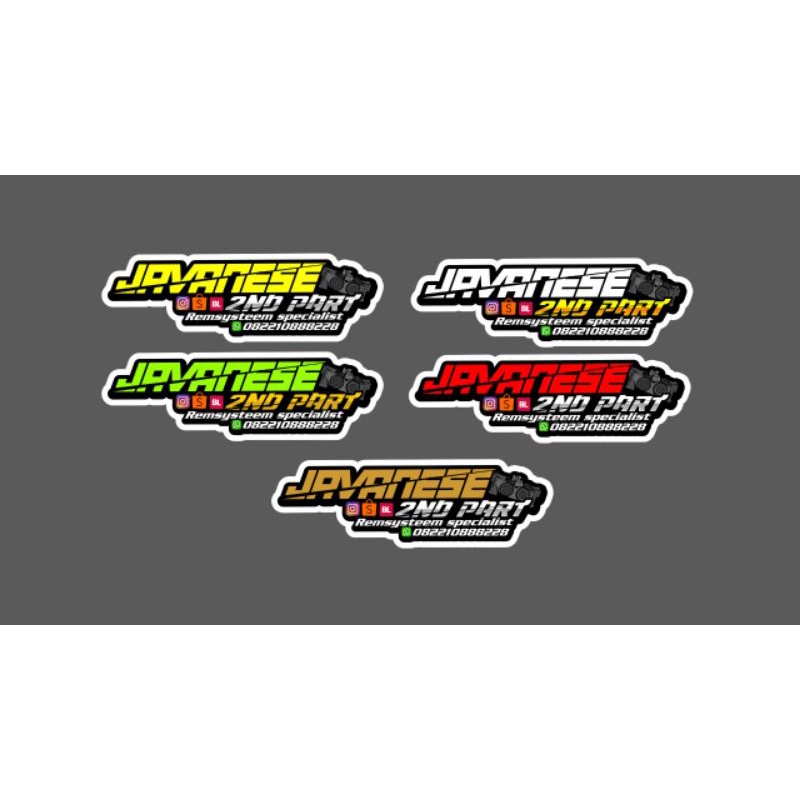 

stiker hologram javanese original