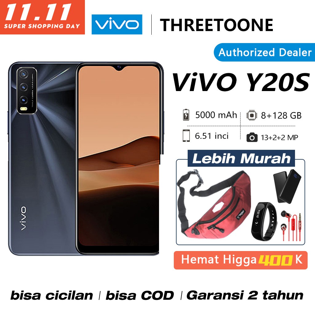 Vivo Y20S RAM 8GB ROM 128GB Qualcoom Snapdragon 460