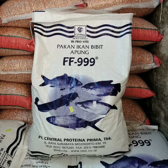 pelet bibit ikan ff-999 1 karuna 10kg