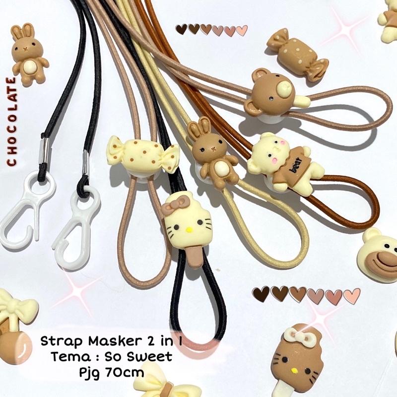 (PART 1 STP) Strap Masker 2 in 1 Anak dan Dewasa bisa CUSTOM NAMA/ Tali Kalung Masker Karet Elastis / Pengait Masker Motif Lucu / Stopper Karakter Clay / Strap Masker Anak / Kalung masker anak laki-laki / clay astronot / clay resin / mask extender
