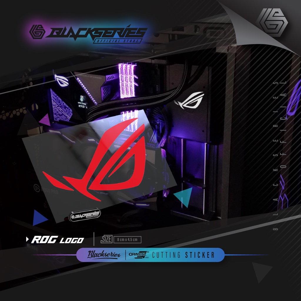 Cutting Sticker ROG | Stiker ROG | Rog | PC Sticker