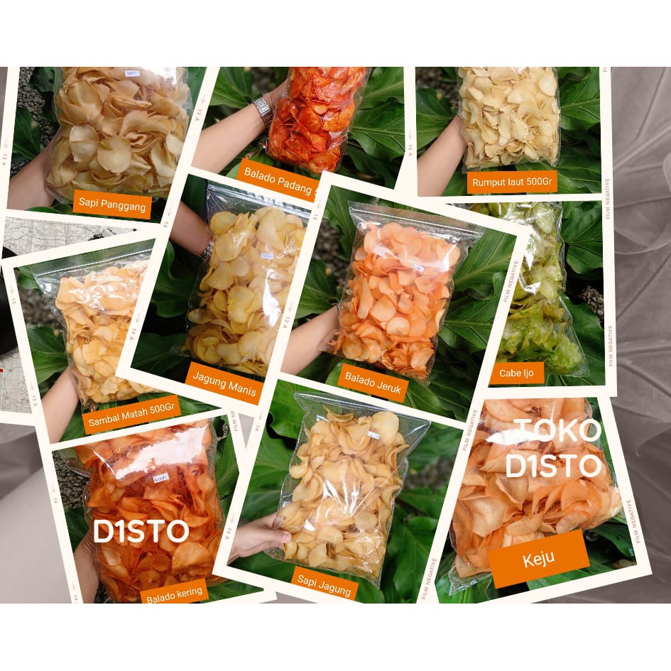 

Keripik Singkong 500Gram Aneka Rasa