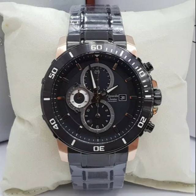 JAM TANGAN PEIA ALEXANDRE CHRISTIE AC 6473 ROSEGOLD BLACK ORIGINAL GARANSI RESMI 1 TAHUN