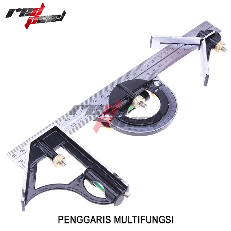 

3 in 1 Penggaris Multifungsi Adjustable Angle Finder 30cm