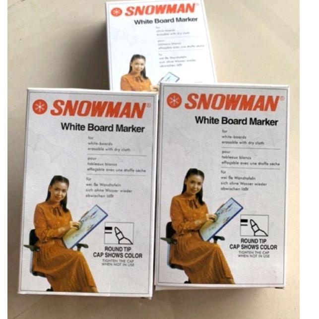 

(L8R9) Spidol Whiteboard Snowman Bg - 12 / ( 12 pcs) //Produk@murah