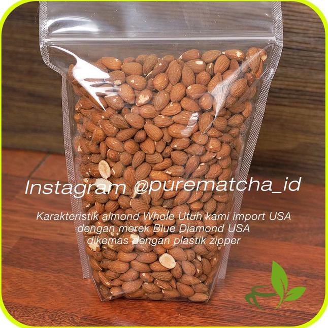 

food Blue Diamond kacang Almond Utuh Whole Almonds Raw Natural Mentah 250gr