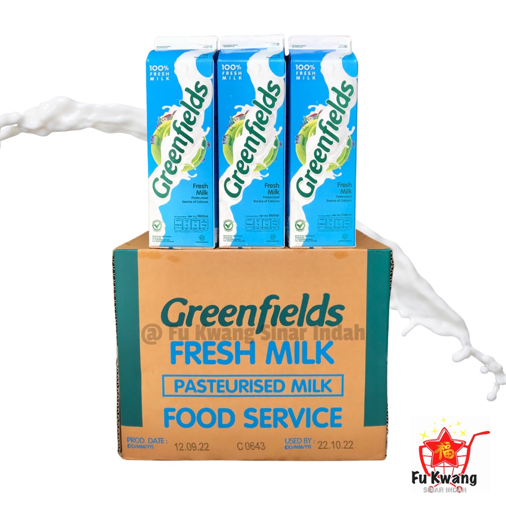 

RB22 Greenfields Greenfield Fresh Milk Susu Segar Green Fields 1 Liter 1000 mL