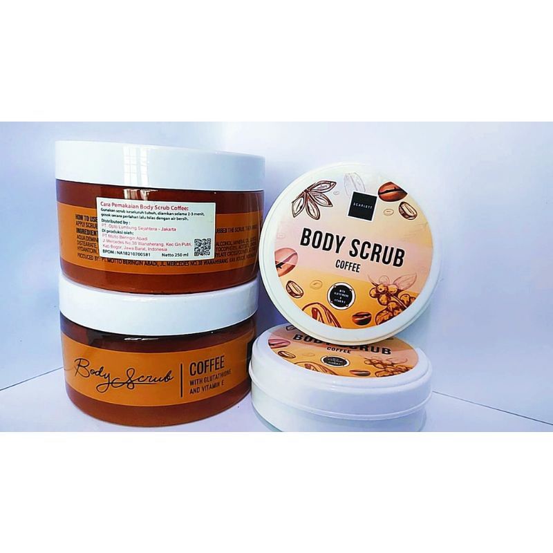 (New Happy chaming jolly) SEGEL 50gr Scarlett whitening body scrub mini Original 100% coffe pomegrante romansa happy scarlett mini