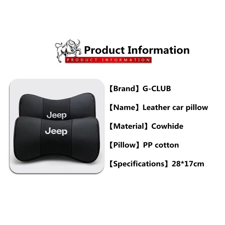 G-club Bantal Sandaran Kepala Bahan Kulit breathable Untuk jeep