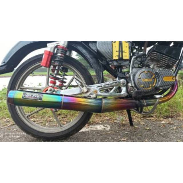Knalpot RX-KING standar racing stainless Pelangi @_TR RACING