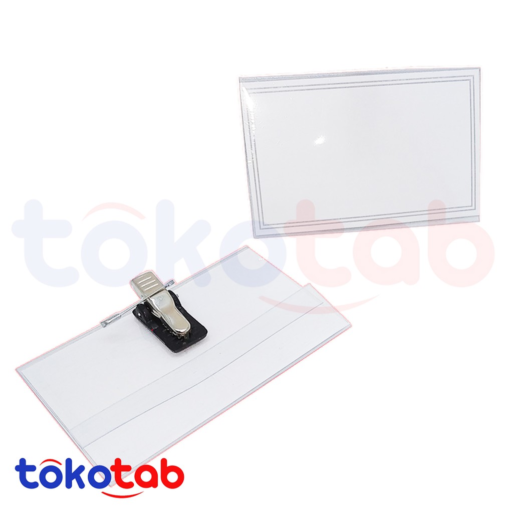 

Tokotab - Name Tag Jepit Peniti Kartu identitas Kartu Nama Kartu ID Card Identitas Kartu PVC Kartu