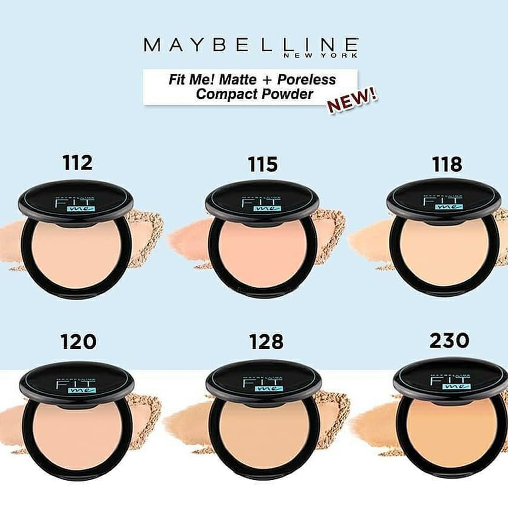 Varian Bedak Padat Maybelline Fit Me Matte+Poreless