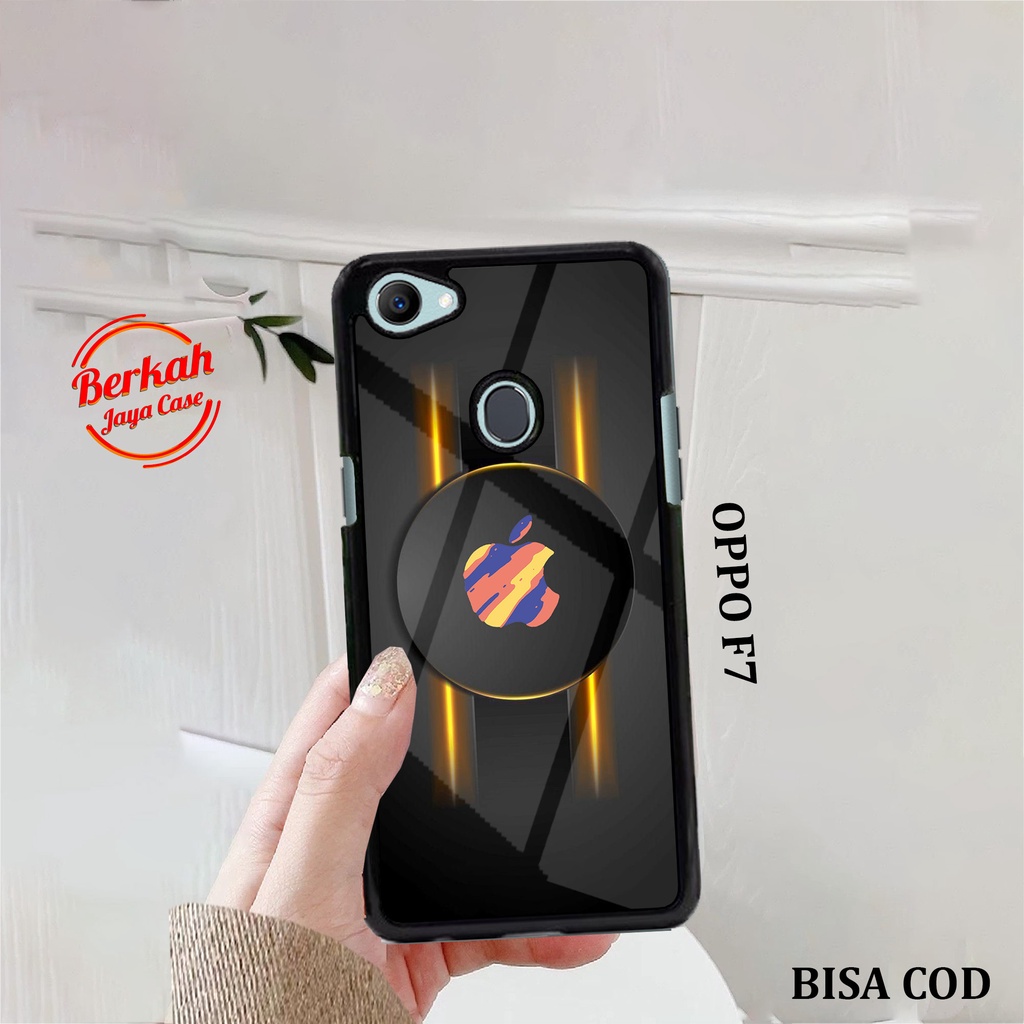 Case OPPO F7 Casing OPPO F7 case APEL BLACKGROUND Case hp kondom hp case aesthetic case anime case k