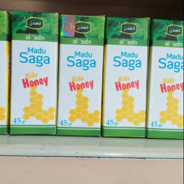 

madu saga kids honey 45 gr al adn Solusi Membantu Penyembuhan Sariawan Batuk Pilek Panas Dalam.