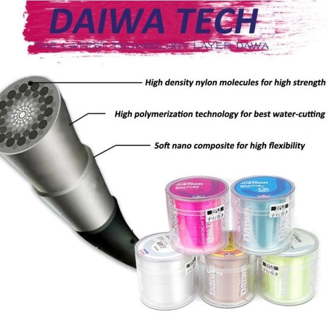 ♖ DAIWA Senar Pancing Nilon PE / senar pancing kuat / benang pancing - 1.2 ✈