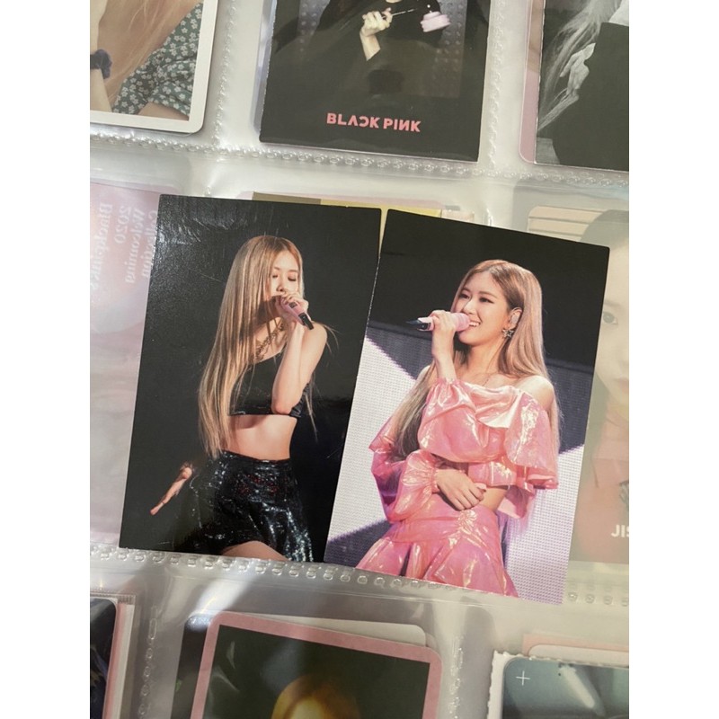 BOOKED rosé photocard blackpink in your area tour seoul dvd 2018 album rare black pink rose version
