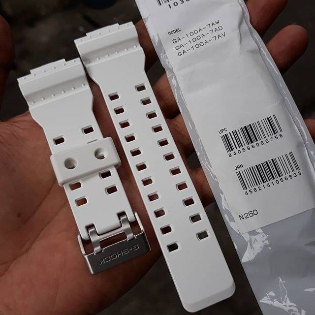Strap gshock GA100A putih glossy original