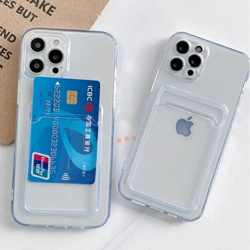 Softcase SLOT Card SAMSUNG A33-5G M53 M23 M52 J2Prime Grand-Prime S21 S21FE S21+ S21Ultra S22 S22+ S22Ultra Soft Case Clear Bening Glossy Silikone-Silicone Silikon SLIP Kartu-Tempat ACCESS-Akses-Name Tag Anti Fall Bumper Air Bag KNOCK HD J2 Plus Ultra FE