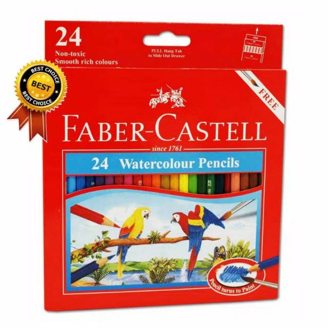 

pensil Warna Faber Castell 24 WaterColour/Pensil Warna