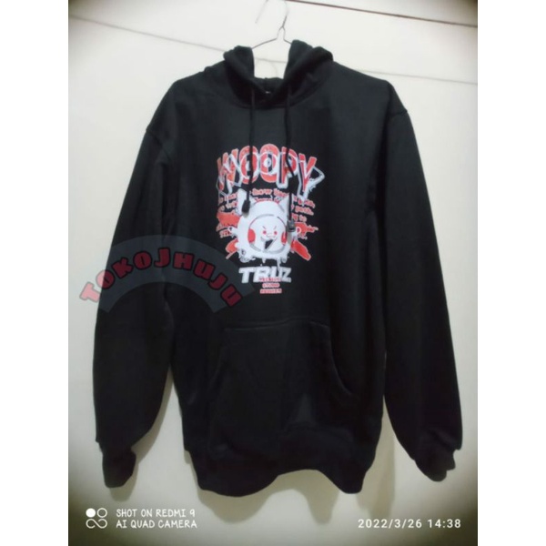 Jaket Hoodie Jumper Treasure Jeongwoo  WOOPY PRINT DTF sablon depan