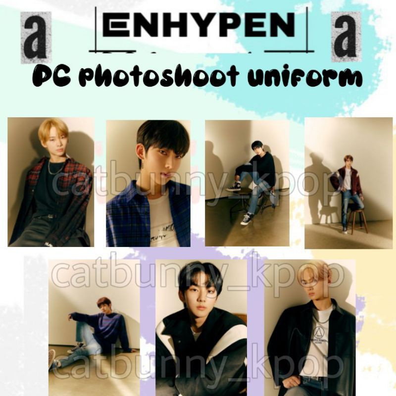 PHOTOCARD PC ENHYPEN UNIFORM PHOTOSHOOT UNOFFICIAL