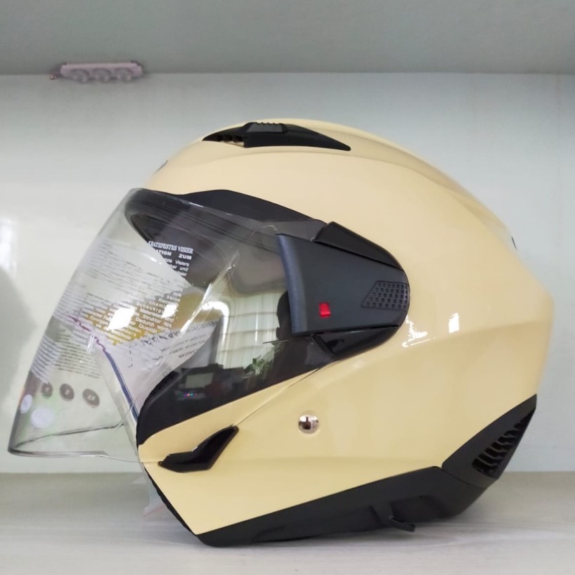 ZEUS 611 IVORY | HELM MOTOR HALF FACE