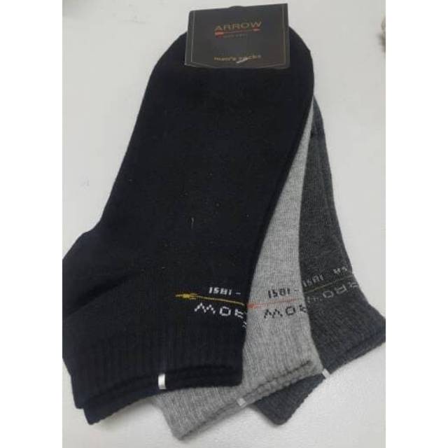 MAN SOCKS SHORT ARROW 3in1 / KAOS KAKI PRIA SEMATA KAKI ARROW (ARCS 3in1)
