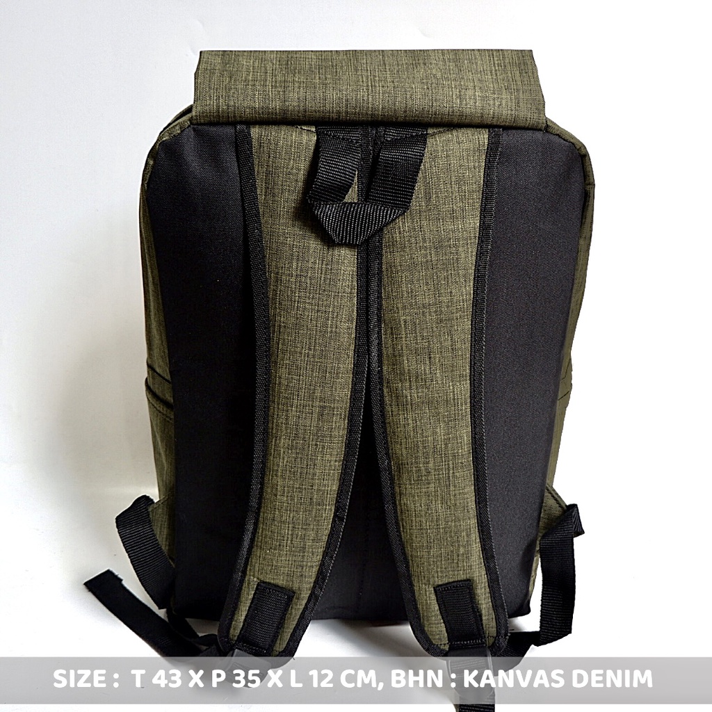 [LOKAL COD GAN] [BERKUALITAS] TAS Ransel Laptop Simpel Stylish BackPack MultiFungsi kantong depan