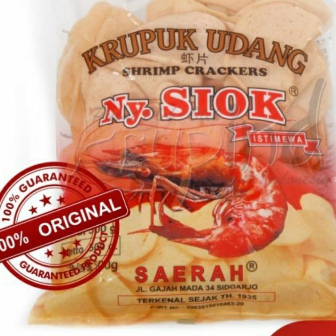 

Kerupuk - Krupuk Udang Ny Siok Oval 500gr oleh oleh khas sidoarjo