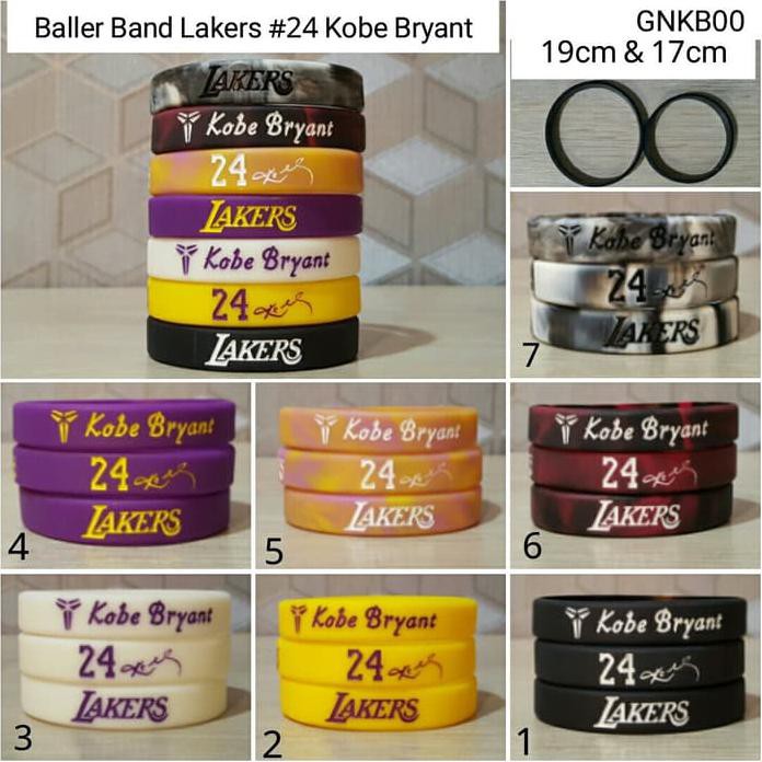 Gelang Basket Nba Kobe Bryant / Wristband Nba / Ballerband / Couple