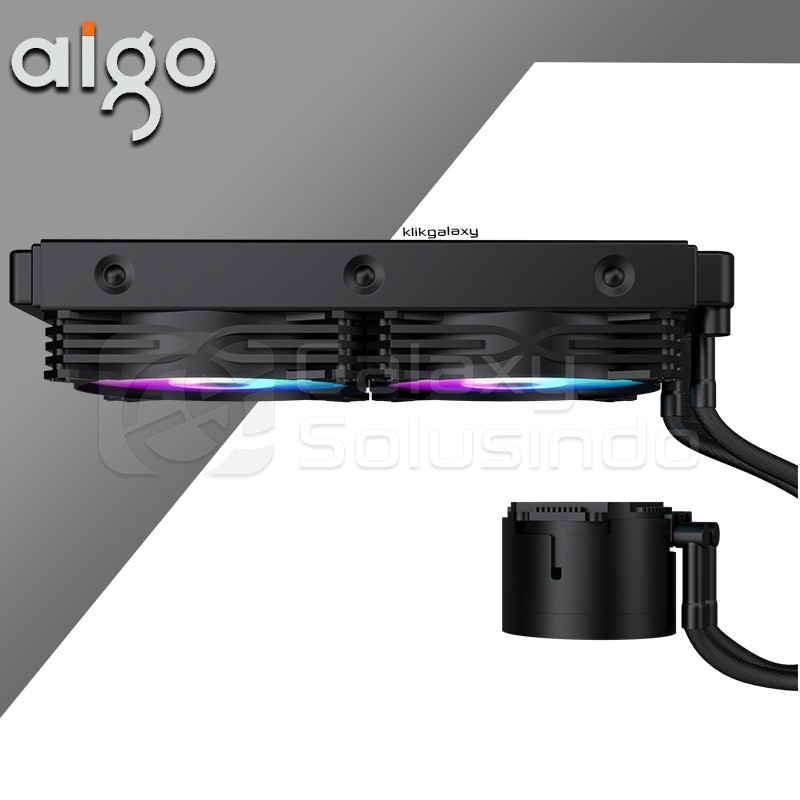 AIGO DARKFLASH DX240 TWISTER ARGB Liquid CPU Cooler - Black