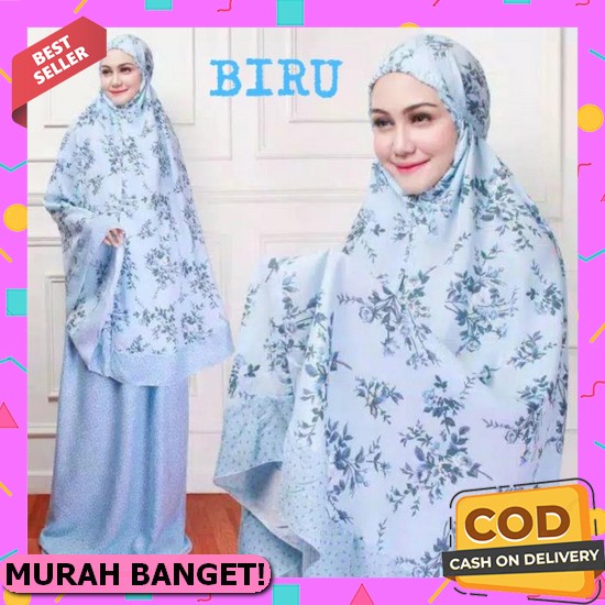 Mukena Mukenah Dewasa Katun Poil Adem Cantik Tebaru Telekung Rukuh Putih  Mewah Murah Terbaru 2020 2