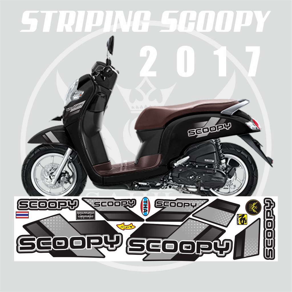 STRIPING VARIASI SCOOPY VARIASI LIS SCOOPY SIMPLE / VARIASI STRIPING SCOOPY 2017 SIMPLE 001 ABU