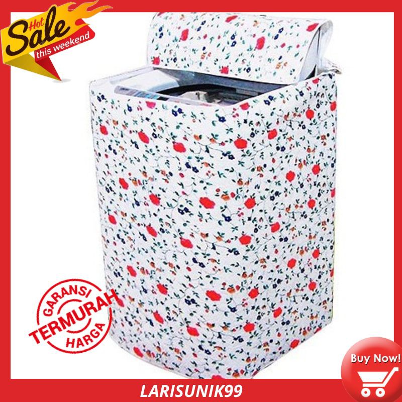 Cover Mesin Cuci Pelindung Mesin Cuci Bahan Plastik PEVA Dekorasi-2