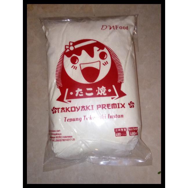 

ed81 tepung takoyaki @480 gram. siap pakai sudab ada rasa 98tk
