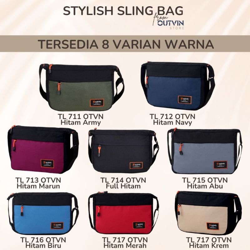 ARGL Tas Selempang Slingbag Pria Casual Tas Slempang Bahu Cowok Murah Keren