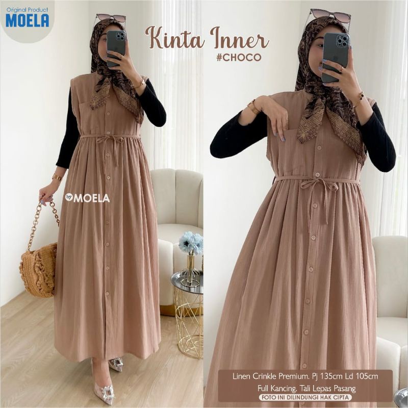 KINTA INNER / DRESS INNER PREMIUM LINEN CRINKLE / GAMIS INNER