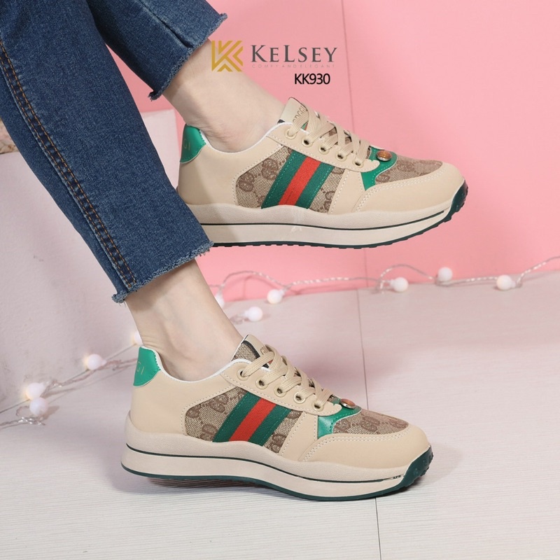 NICOLE Sepatu Sneakers Wanita Kelsey Import KK930