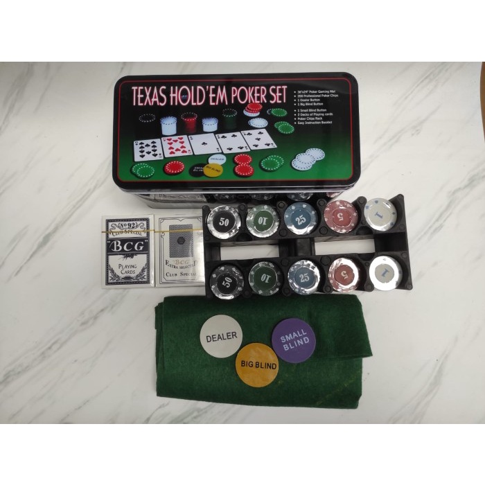 Sale Poker Set Poker Chip Isi 200 Pcs Koin Bagus