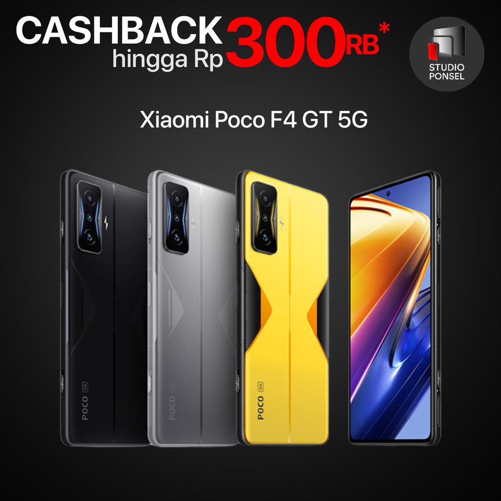 Xiaomi Poco F4 GT 5G NFC 12/256GB Garansi Resmi Black | Silver | Yellow