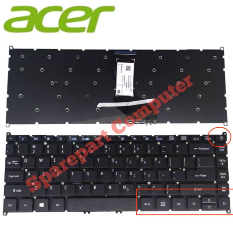 Keyboard Acer Aspire 3 A314 A314-21 A314-41 A314-33 A314-31 A514 A514-52 A514