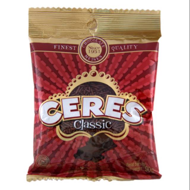 

CERES HAGELSLAG RICE CHOCO CLASSIC FESTIVEW 90 gram - Meses Ceres coklat warna warni - Taburan Roti